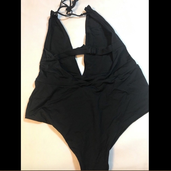 NEW! $168 Tavik Emme Halter One-Piece Swimsuit Black [SZ Large]‎ #1127 - Picture 6 of 8